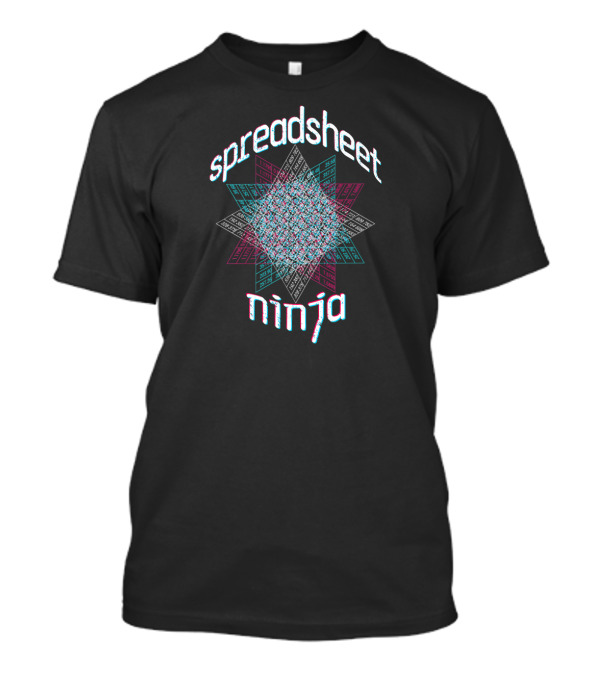 Spreadsheet Ninja Funny Nerdy Geek Star T-Shirt