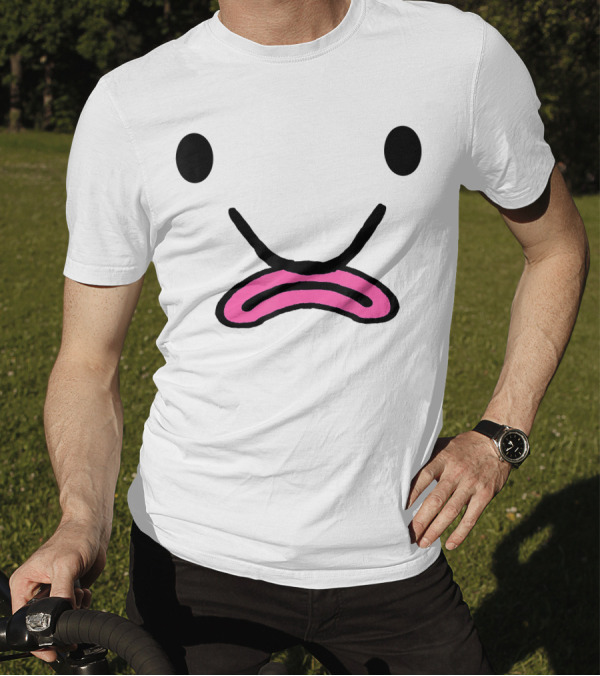 Blobfish Costume Ugly Blob Fish Face Grumpy Mood Expression T-Shirt