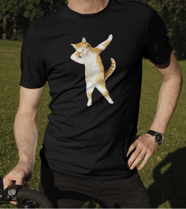 Dabbing Cat Kitten Funny Dab Cool Dance Pose T-Shirt