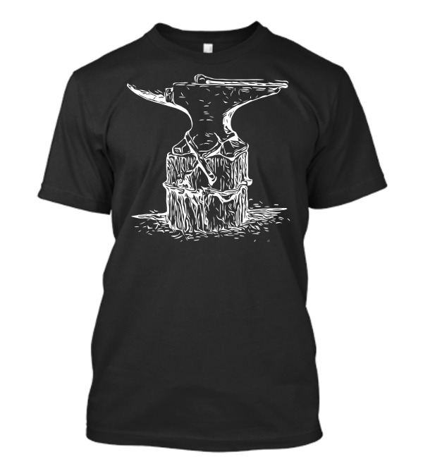 Distressed Vintage Blacksmith Anvil Artistry T-Shirt