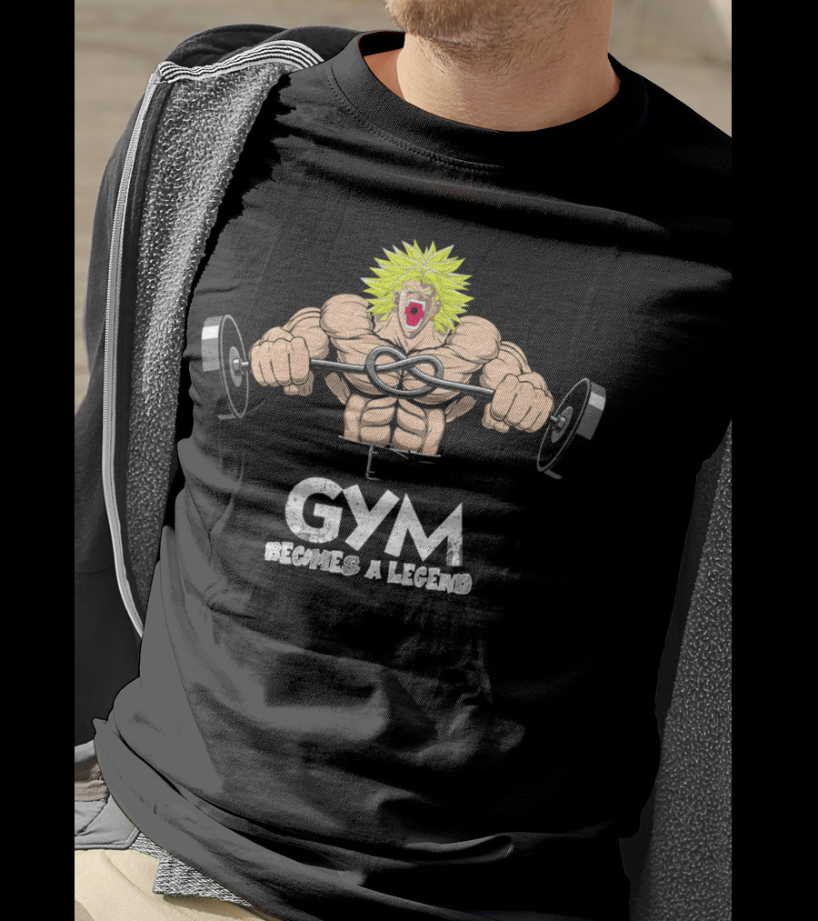 Gym Becomes A Legend Super Saiyan Lift T-Shirt
