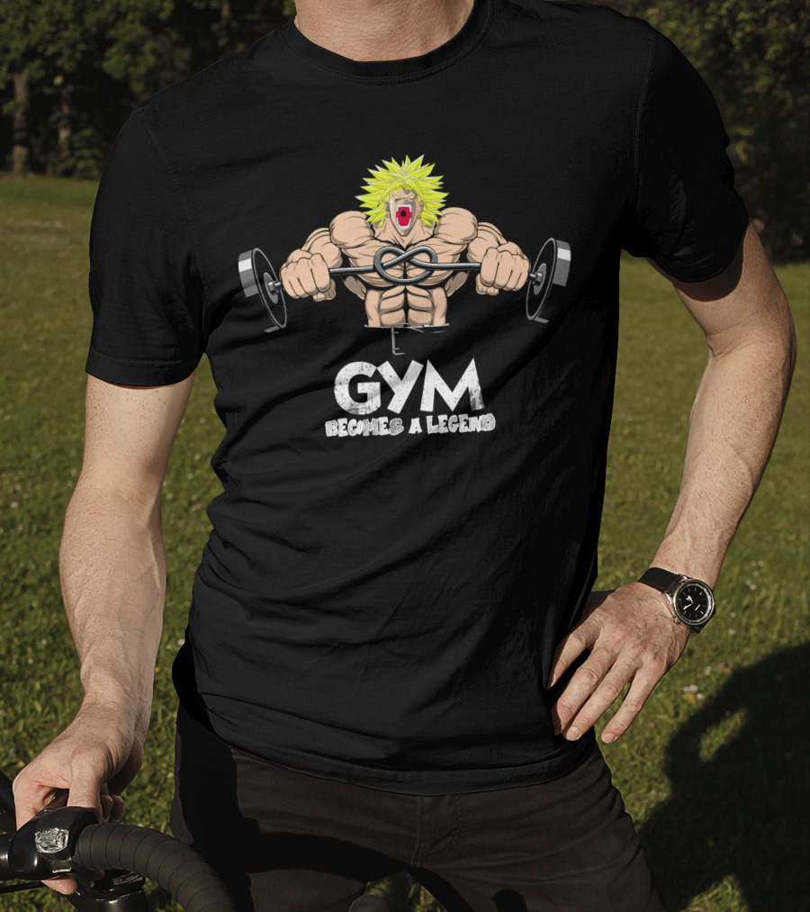 Gym Becomes A Legend Super Saiyan Lift T-Shirt