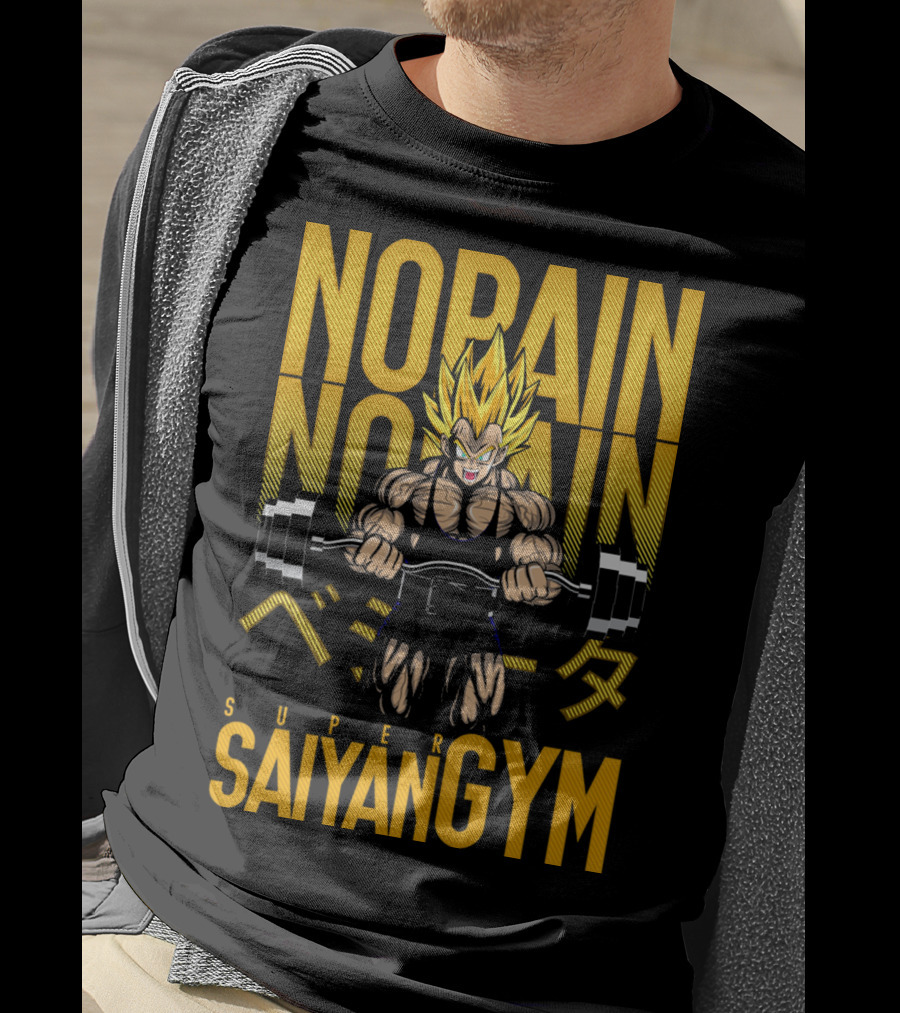 No Pain No Pain Super Saiyan Gym T-Shirt