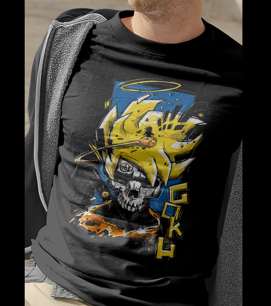 SkullGoku Super Saiyan Anime Fusion T-Shirt