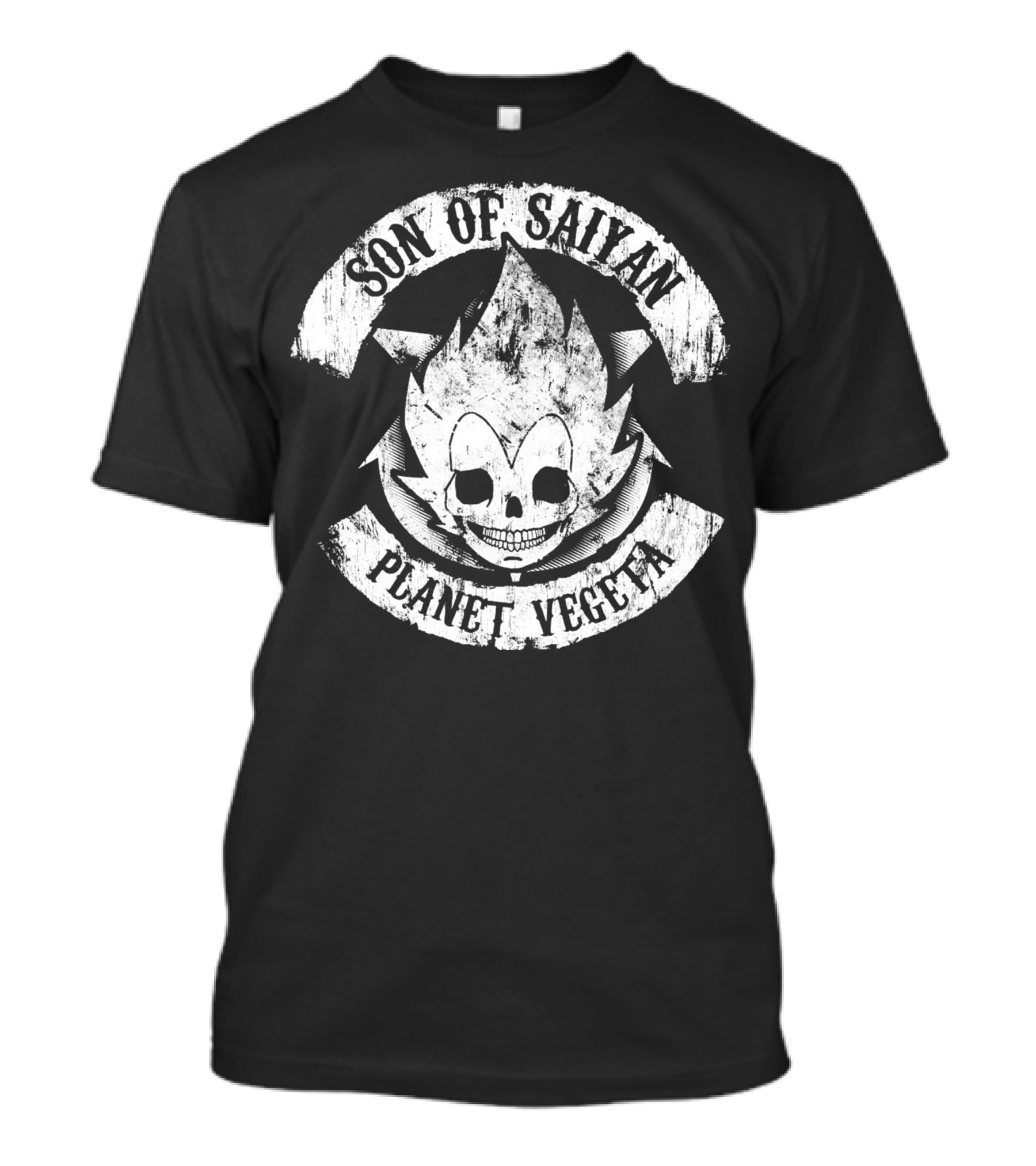 Son Of Saiyan Planet Vegeta Skull Emblem T-Shirt