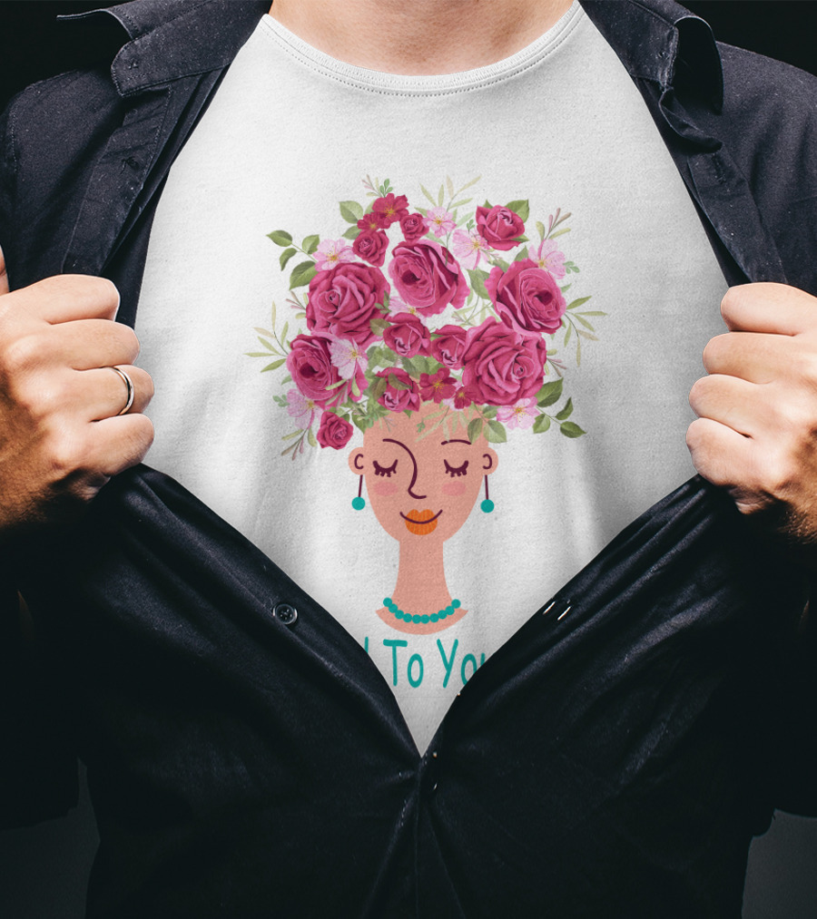 Be Kind To Your Mind Flower Crown Meditation T-Shirt