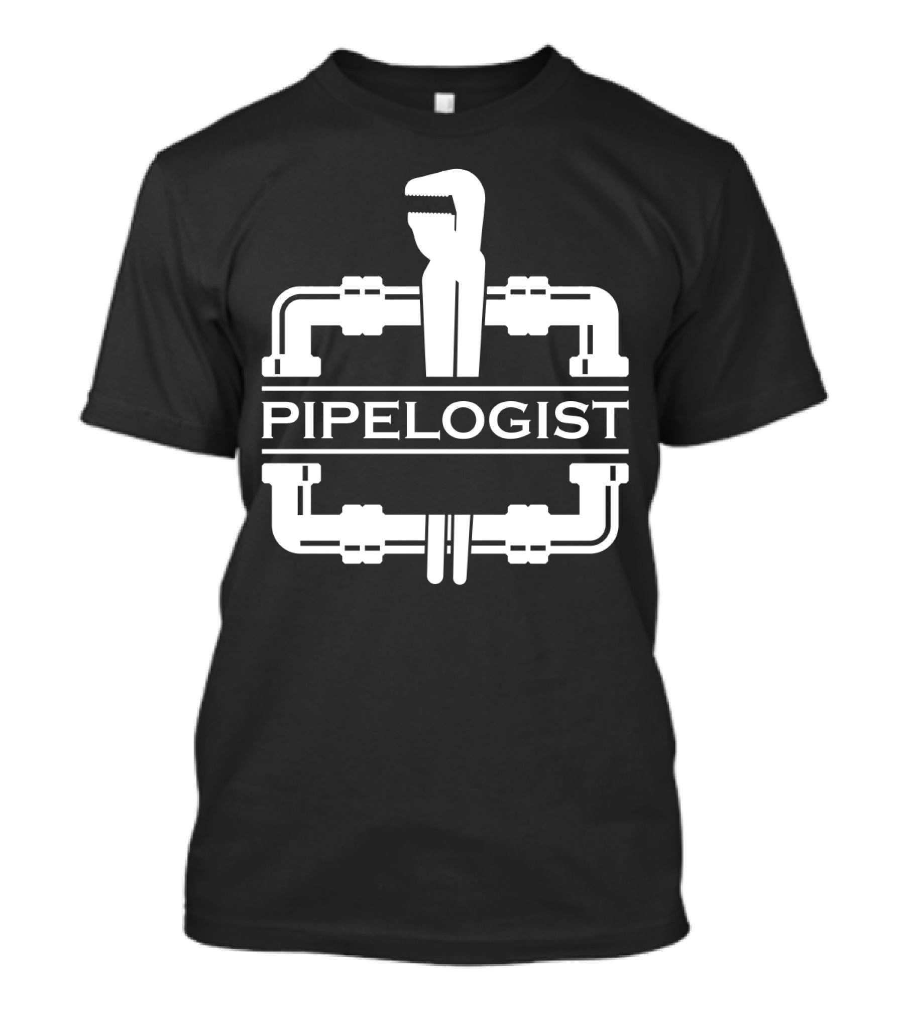 PIPELOGIST Pipe Wrench And Fittings T-Shirt