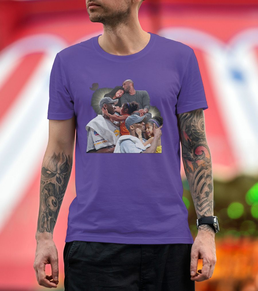 Kobe and Gigi Celebration Los Angeles Lakers Moments T-Shirt