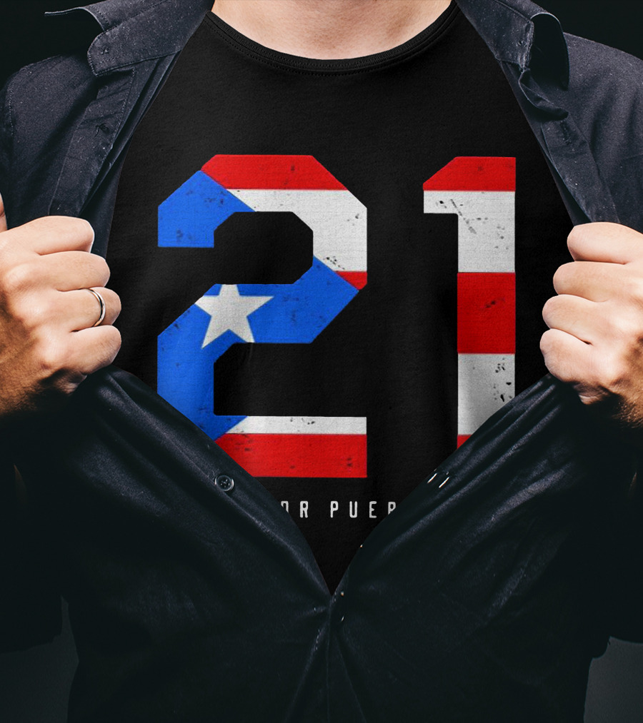 21 Puerto Rico Pride Flag Colors T-Shirt