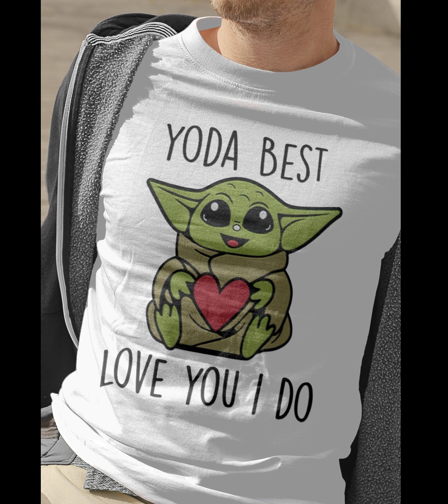 Yoda Best Love You I Do Cute Baby With Heart T-Shirt