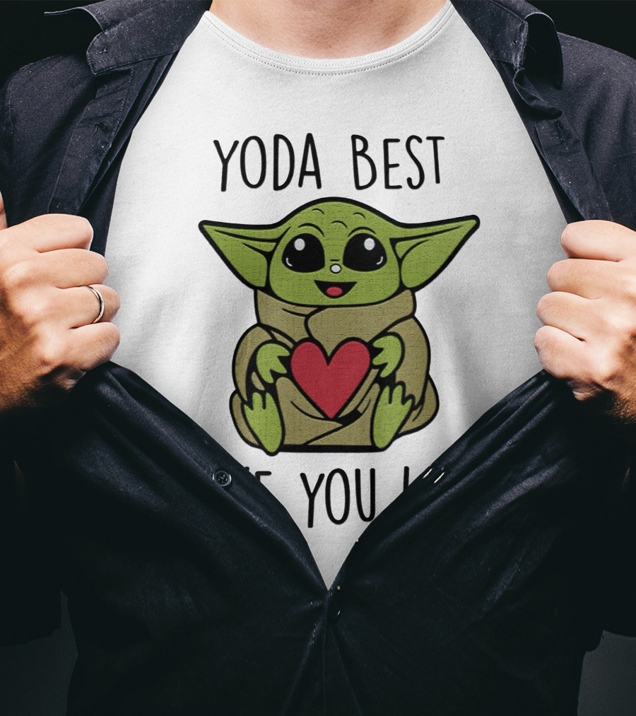 Yoda Best Love You I Do Cute Baby With Heart T-Shirt