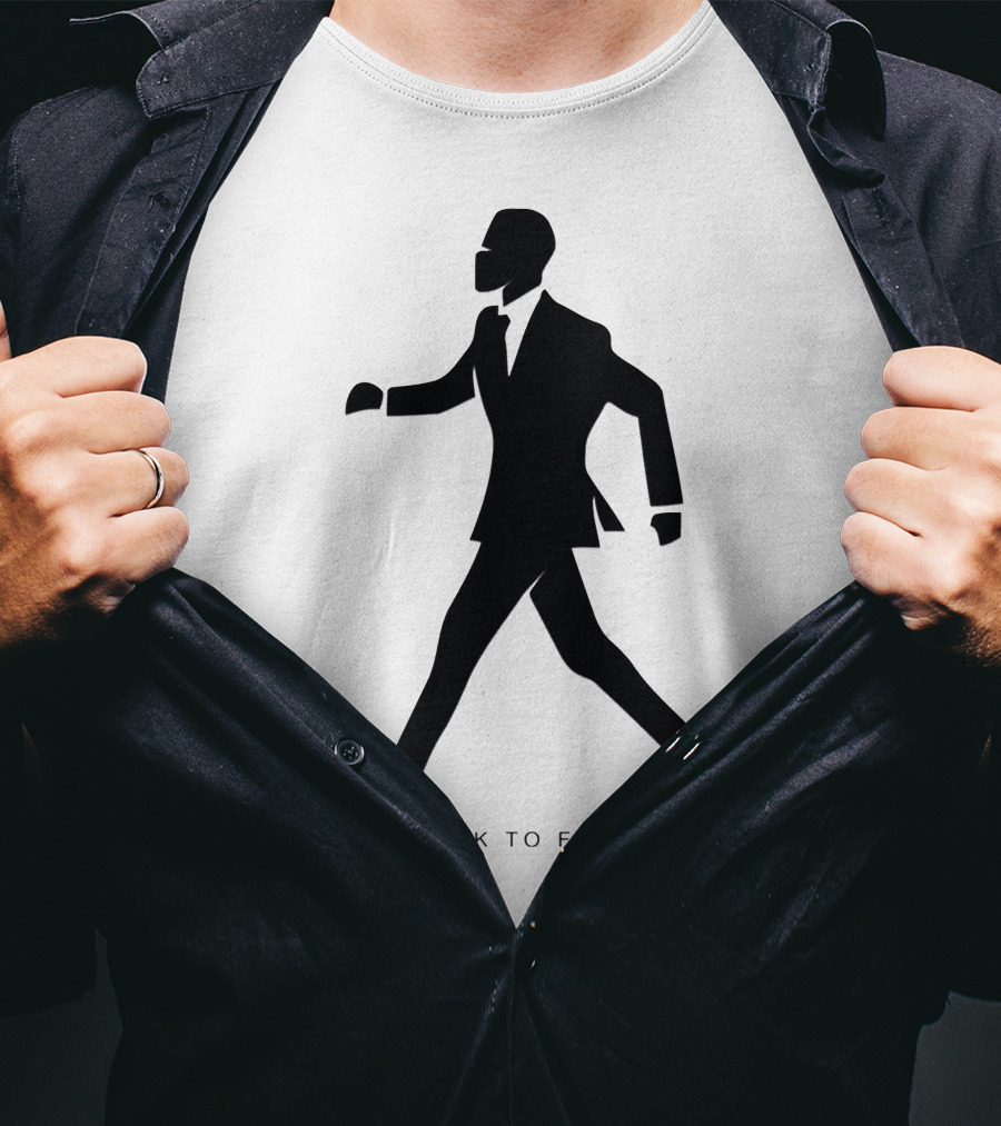 The Walk To Freedom Silhouette Figure In Motion T-Shirt