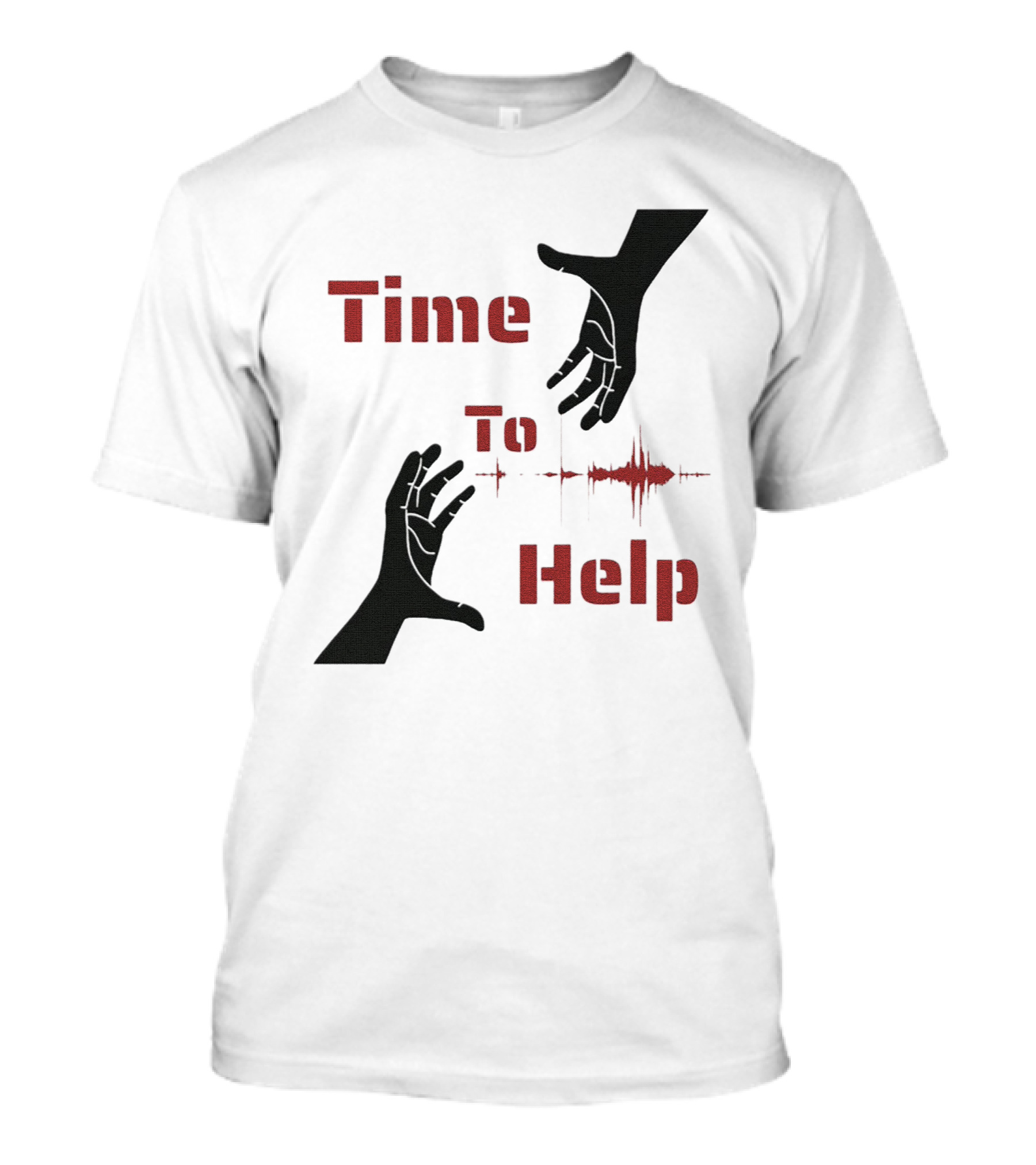 Time To Help Turkey Aid Hands And Heartbeat T-Shirt