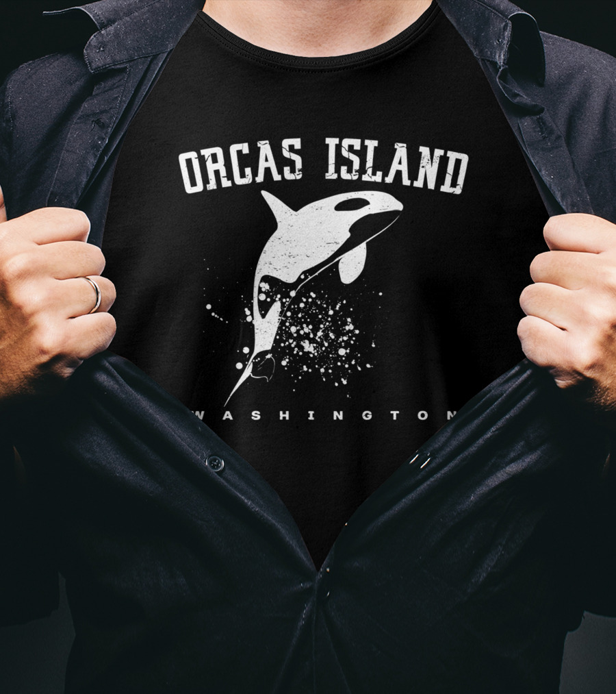 ORCAS ISLAND WASHINGTON Killer Whale Lover Souvenir T-Shirt