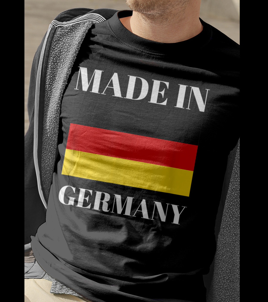Made In Germany Flag Design Born In Germany Gift German Gift T-Shirt