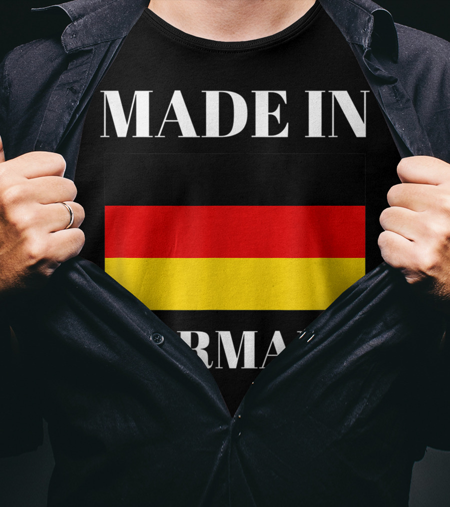 Made In Germany Flag Design Born In Germany Gift German Gift T-Shirt