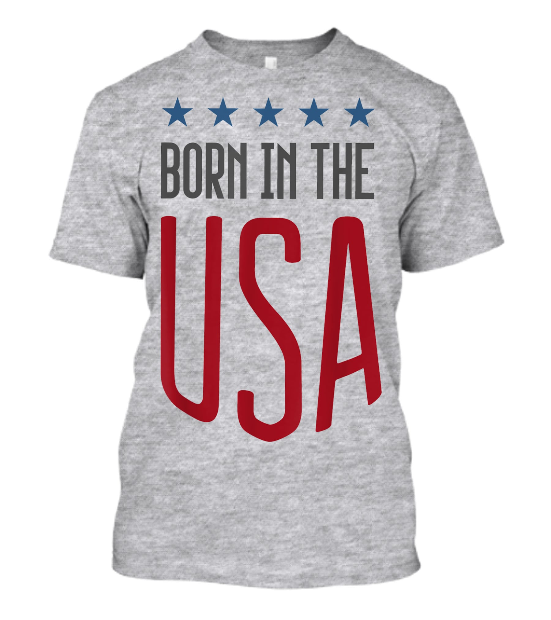 Born In The USA Patriotic Stars Banner T-Shirt