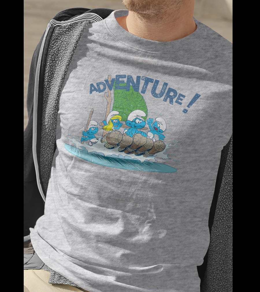 The Smurfs Adventure Rafting With Adventure T-Shirt