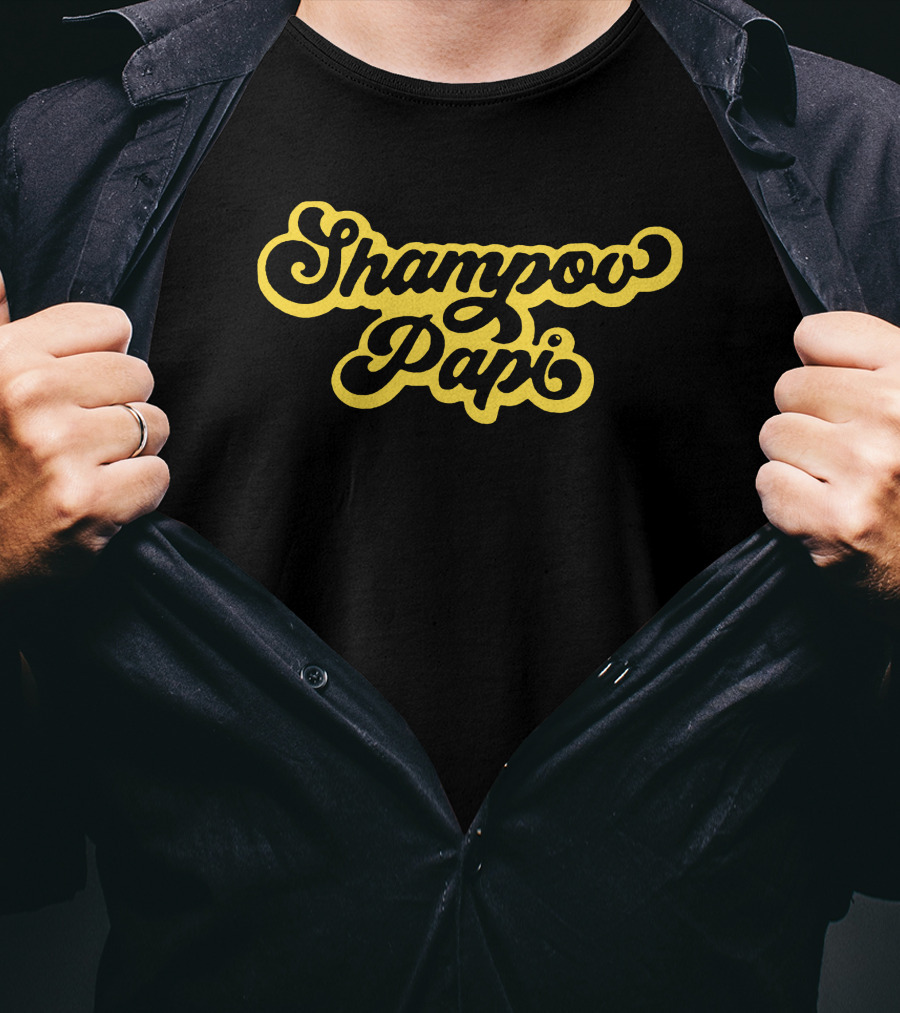 Shampow Papi Vintage Font Bold Yellow T-Shirt