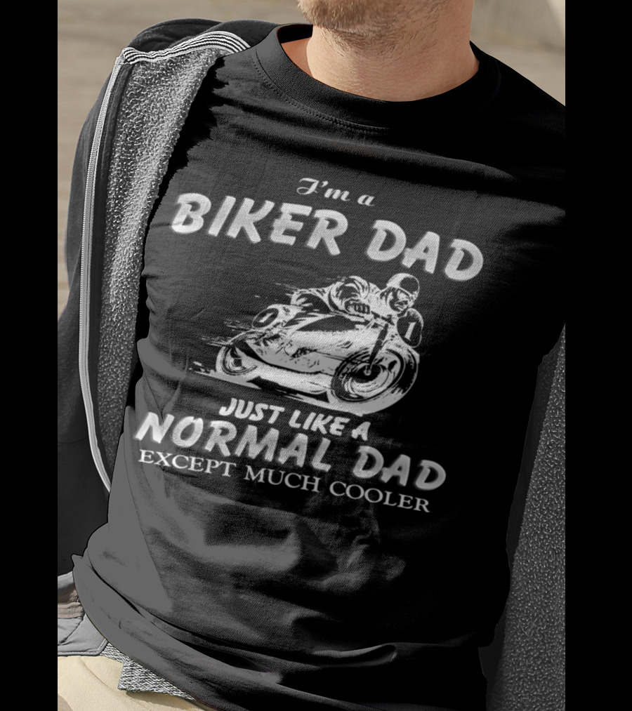 27.Biker Dad 1876 Normal Dad T-Shirt