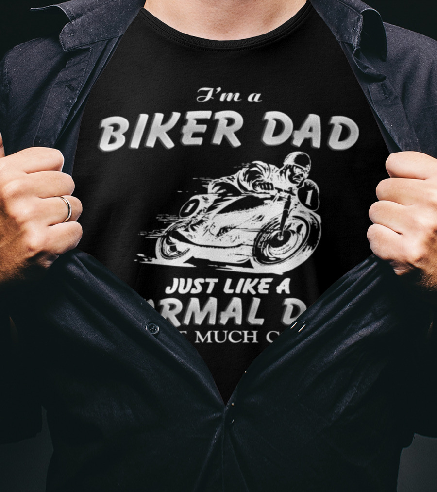27.Biker Dad 1876 Normal Dad T-Shirt