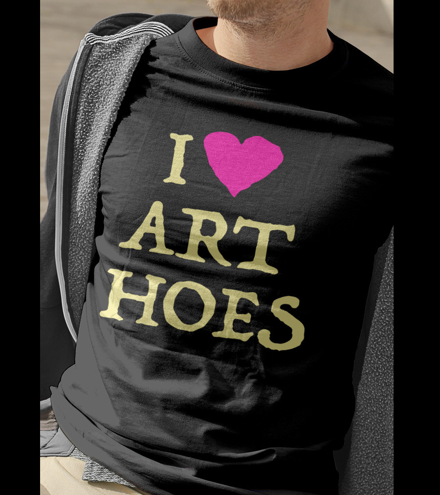 I Heart Art Hoes Pink T-Shirt
