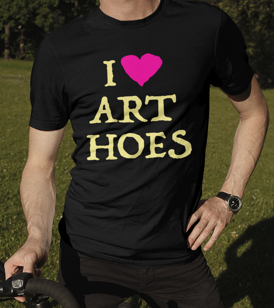 I Heart Art Hoes Pink T-Shirt