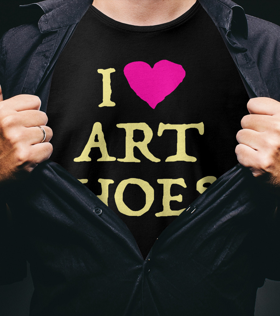 I Heart Art Hoes Pink T-Shirt