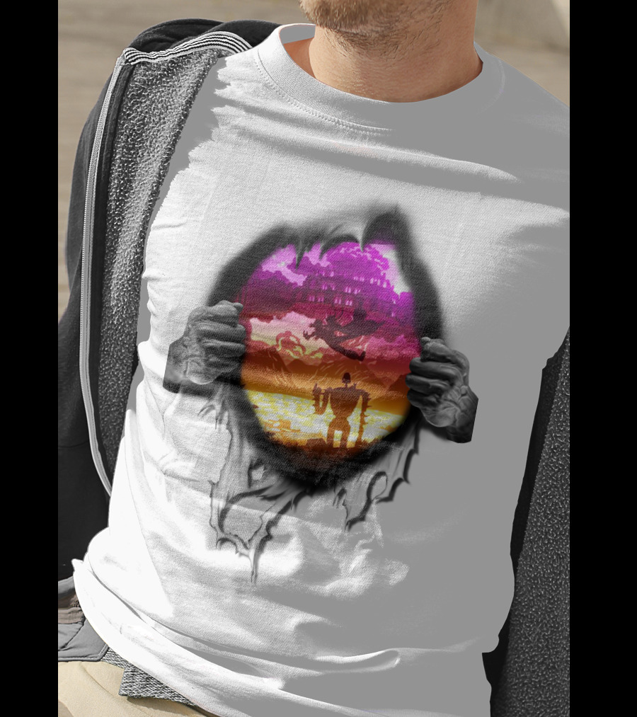 Exploring Enchanted Realms With Ghibli Icons T-Shirt