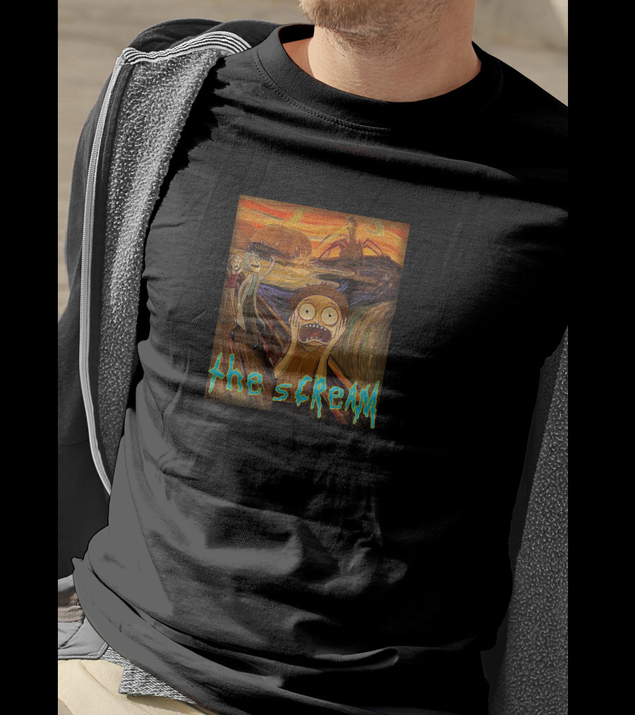 The Scream Rick And Morty Style Mashup T-Shirt