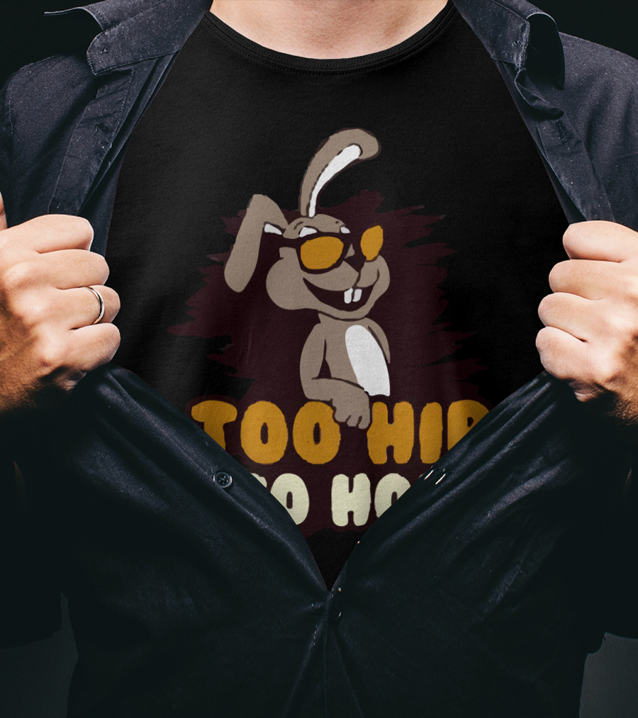 Too Hip To Hop Rabbit With Sunglasses T-Shirt