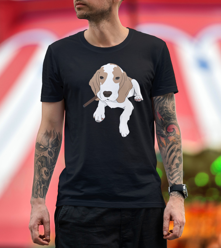 Beagle with Attitude and Cigar - My Beagle Is Cooler Than You T-Shirt
