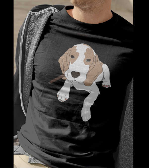 Beagle With Attitude And Cigar - My Beagle Is Cooler Than You T-Shirt
