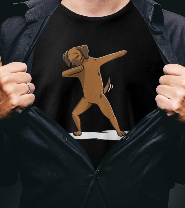 Rhodesian Ridgeback Dog Performing Dab Dance Move T-Shirt