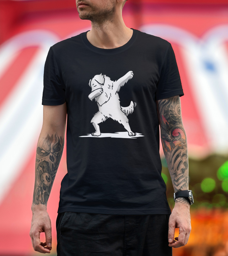 Great Pyrenees Dog Performing Dab Dance Move T-Shirt