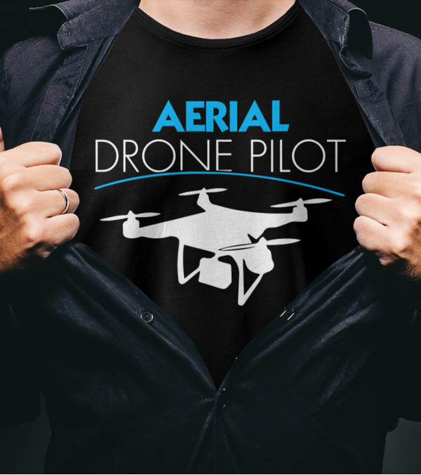 Aerial Drone Pilot Cool Tech Geek T-Shirt