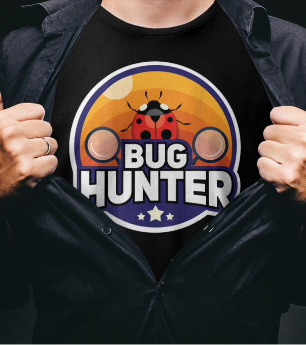 Bug Hunter Ladybug Adventure With Magnifying Glasses T-Shirt
