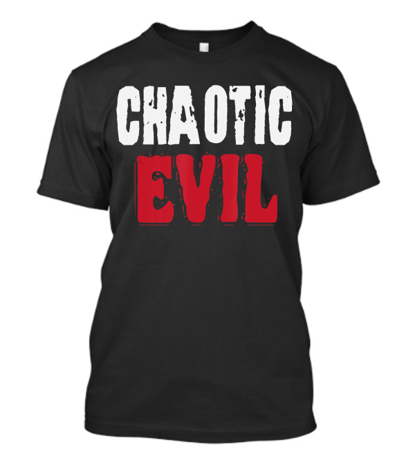 Chaotic Evil Larp Role Playing Alignment Fan T-Shirt