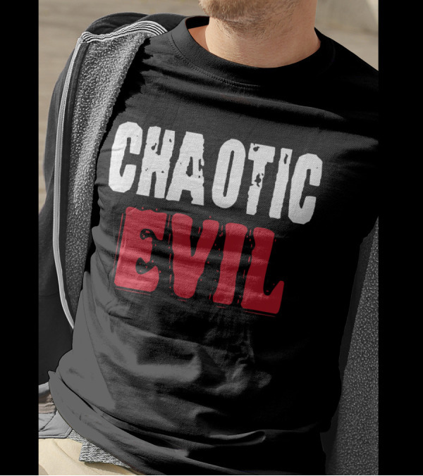 Chaotic Evil Larp Role Playing Alignment Fan T-Shirt