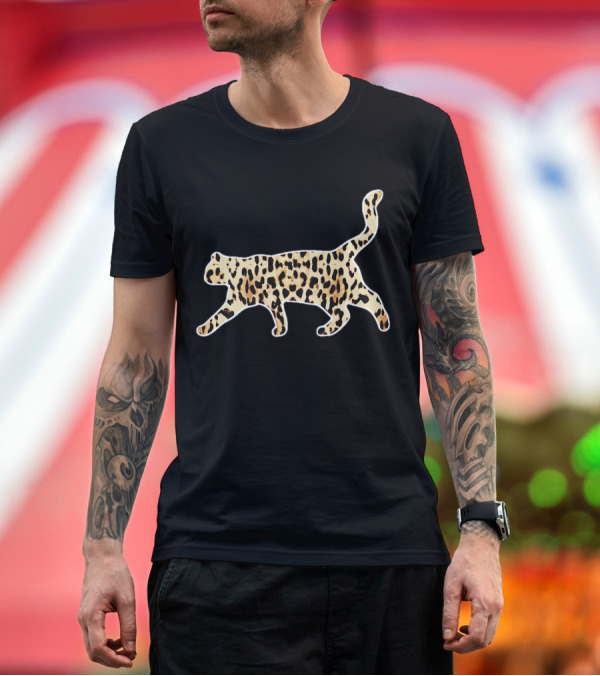 Premium T-Shirt: Cool Cheetah Leopard Animal Print Cat T-Shirt Cool Cheetah Leopard Animal Print Cat T-Shirt