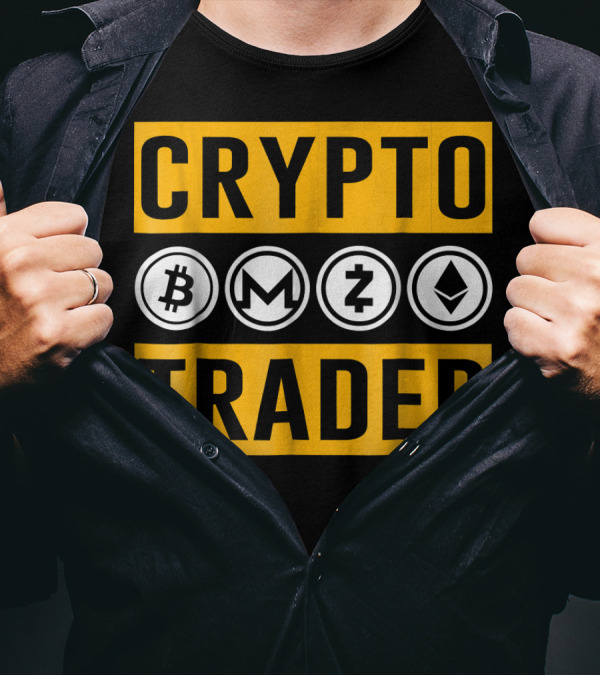 CRYPTO TRADER Bitcoin Monero Zcash Ethereum T-Shirt