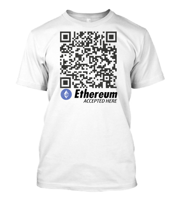 Ethereum Accepted Here QR Code T-Shirt