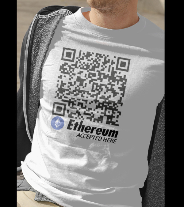 Ethereum Accepted Here QR Code T-Shirt