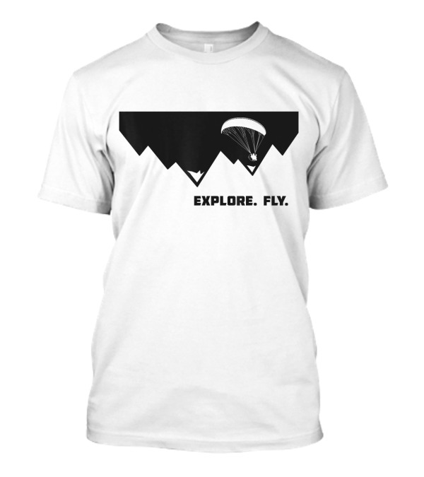 Explore Fly Paramotor Adventure Pilot T-Shirt
