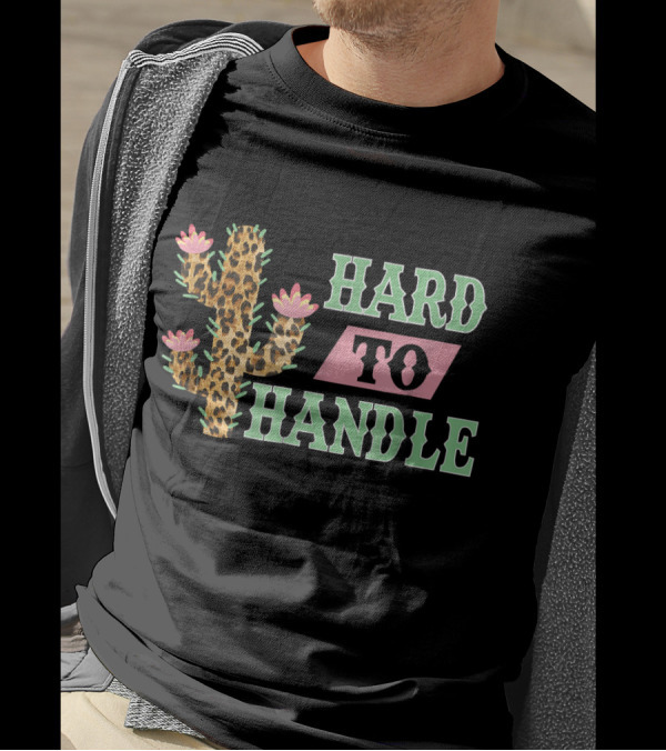 Hard To Handle Leopard Print Cactus T-Shirt