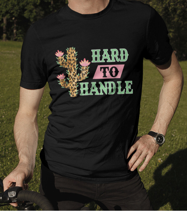 Hard To Handle Leopard Print Cactus T-Shirt
