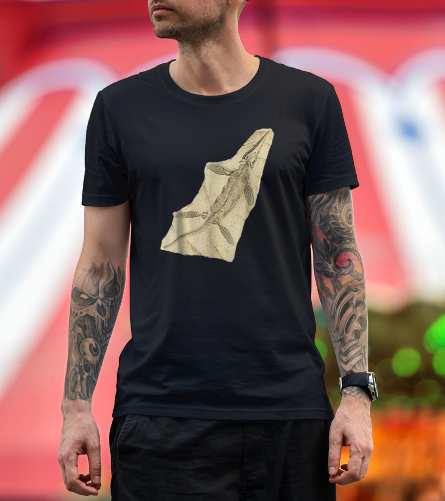 Ichthyosaur Fossil Marine Reptile Skeleton Paleontology T-Shirt