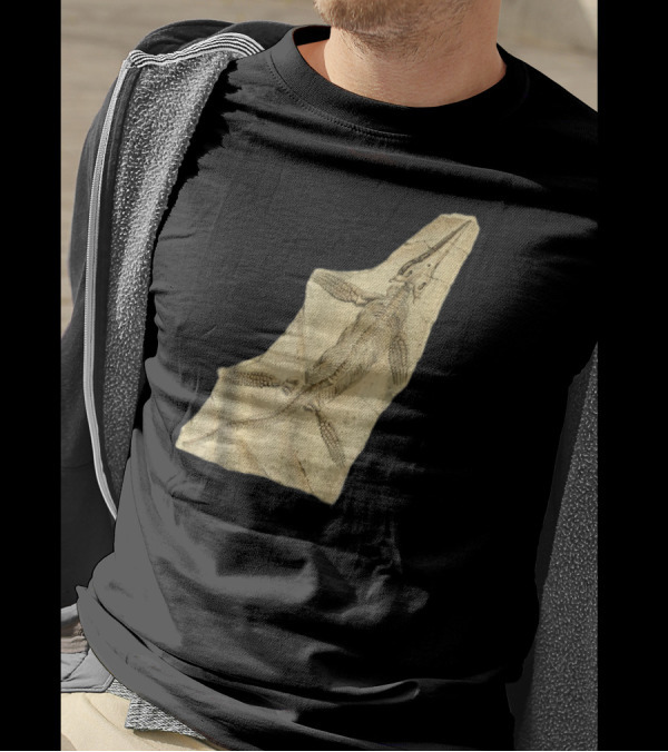 Ichthyosaur Fossil Marine Reptile Skeleton Paleontology T-Shirt