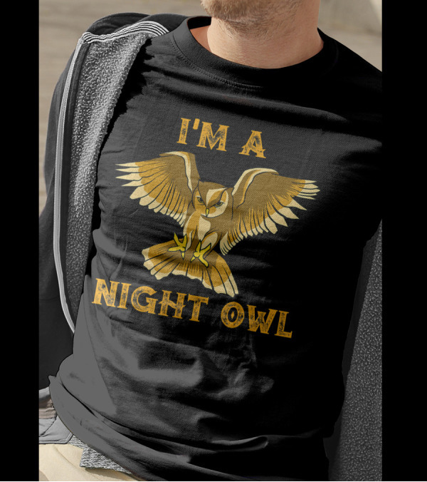 I'm A Night Owl Nocturnal Predator Birds T-Shirt