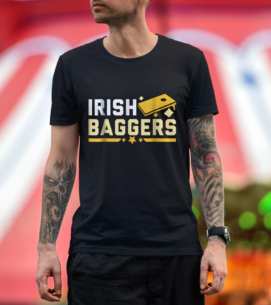 Irish Baggers Cornhole Fun Unique T-Shirt